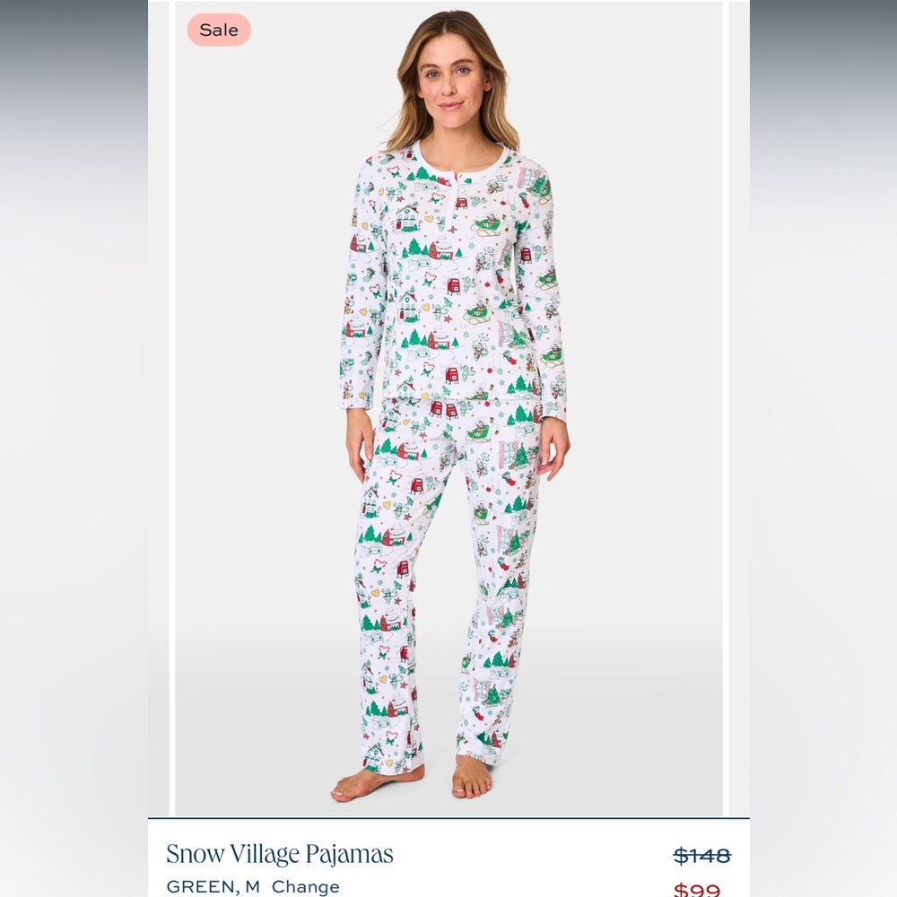 Roller Rabbit Christmas Pajamas, size medium
